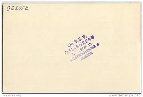 QSL - QTH - Funkkarte - OZ7SN - Denmark - Copenhagen - 1956