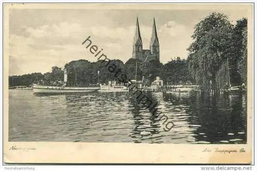 Neuruppin - Am Ruppiner See Blick über den See - Verlag Rudolf Lambeck Berlin gel. 1937