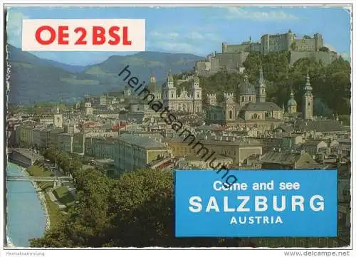 QSL - QTH - Funkkarte - OE2BSL - Salzburg - 1964