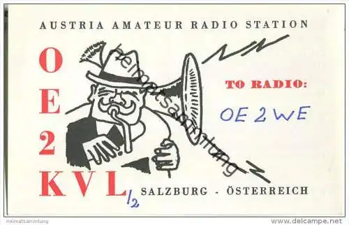 QSL - QTH - Funkkarte - OE2KVL - Salzburg - 1969