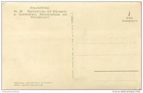 Braunschweig - Luftbild - Foto-AK 30er Jahre - Verlag Himar Landwehr Braunschweig