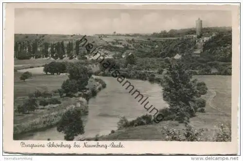 Schönburg - Burgruine - Foto-AK - Verlag Willibald Nawrath Naumburg/Saale