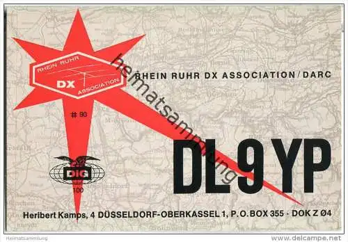 QSL - QTH - Funkkarte - DL9YP - Düsseldorf-Oberkassel - 1973
