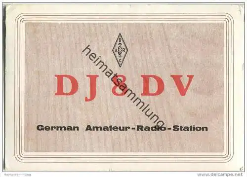 QSL - QTH - Funkkarte - DJ8DV - Tremsbüttel - 1965