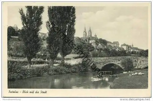 Fritzlar - Blick auf die Stadt - Foto-AK - Verlag Schöning &amp; Co. Lübeck