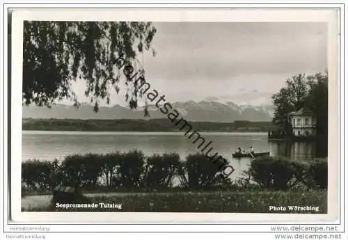 Tutzing - Seepromenade - Foto-AK