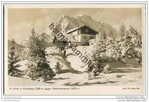 St. Anton am Kranzberg - Wettersteingebirge - Foto-AK