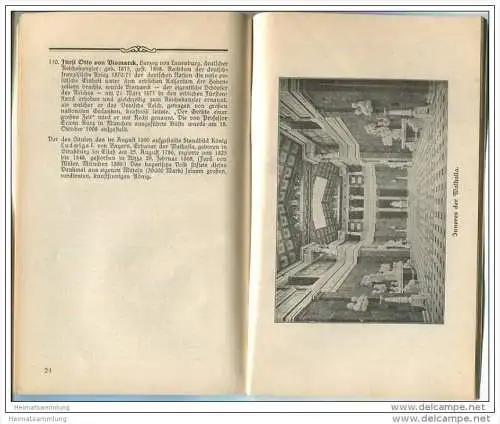 Donaustauf und Walhalla Beschreibung 30er Jahre - 50 Seiten mit 5 Abbildungen