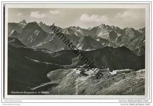 Nebelhorn - Bergstation - Foto-AK