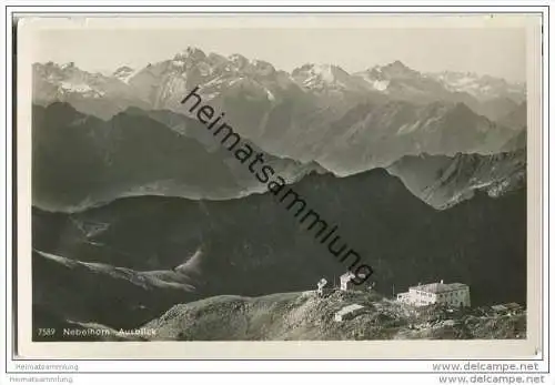 Nebelhorn - Ausblick - Foto-AK
