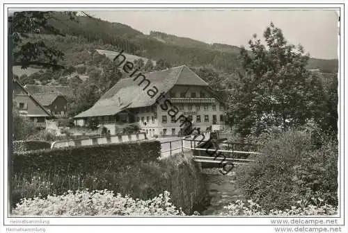 Untersimonswald - Gasthof zum Bären - Besitzer Franz Xaver Trenkle - Fotokarte