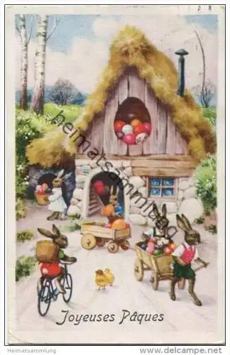 Joyeuses Paques - Erika-Karte 2116 - Zensurstempel gel. 1941