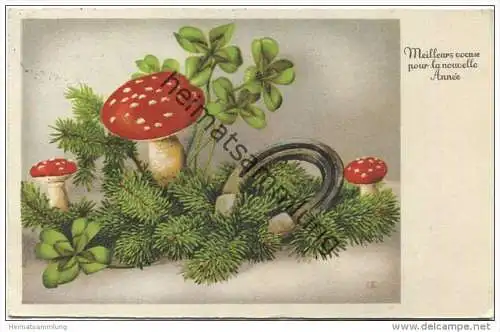 Meilleurs voeux pour la nouvelle Anne - Zensurstempel - gel. 1941