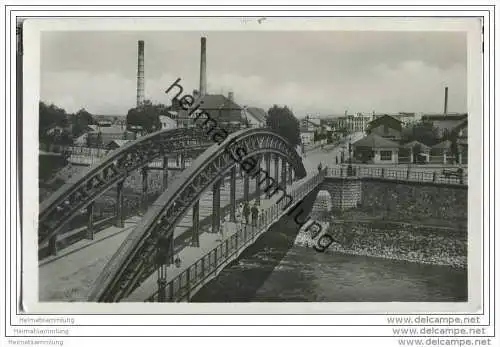 Kromeriz - Kremsier - Brücke - Fotokarte - Deutsche Dienstpost Böhmen-Mähren