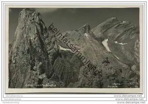 Lysengrat Säntis - Foto-AK 1933