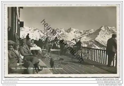 Alp Grüm - Restaurant Fanconi - Foto-AK