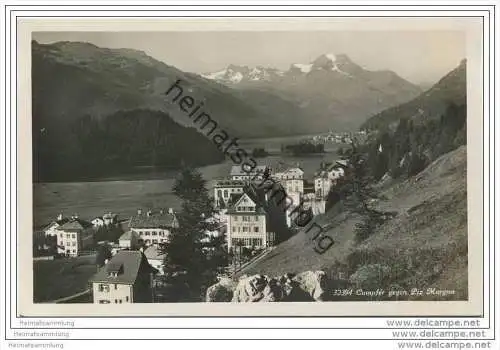 Campfer gegen Piz Margna - Foto-AK