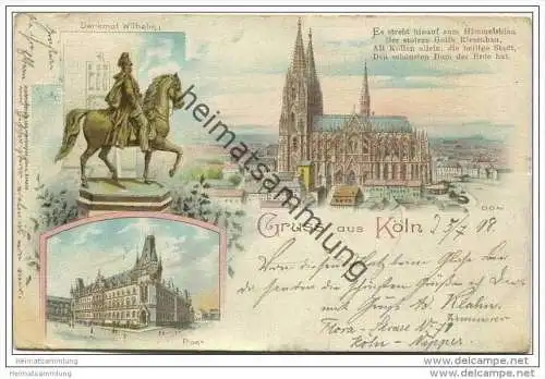 Gruss aus Köln - Dom - Post