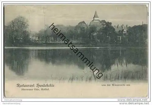 Restaurant Hundekehle von der Wasserseite - Besitzer Hermann Otto