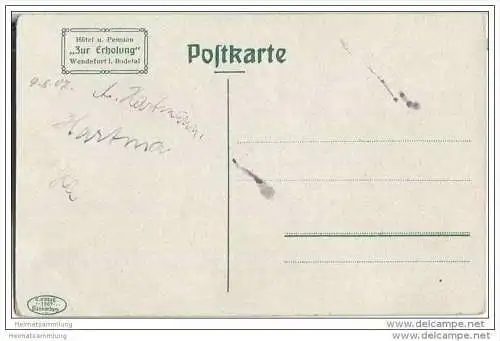 Thale-Wendefurth im Bodetal 1907