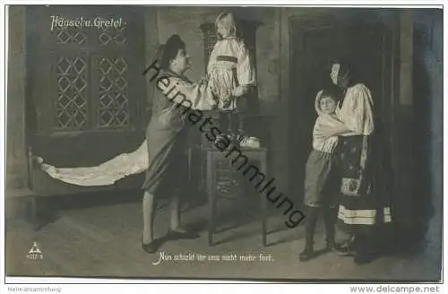 Märchen - Hänsel und Gretel - Foto-AK - Verlag RPH (Rotophot Berlin) 4217-9 gel. 1907