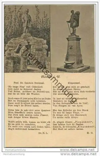 Münster in Westfalen - Prof. Dr. Landois Denkmal - Kiepenkerl