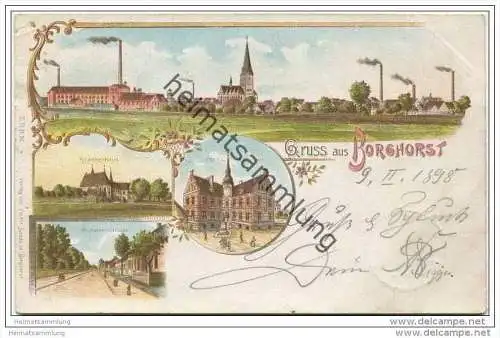 Steinfurt-Borghorst - Münsterstrasse - Krankenhaus - Post und Rathaus