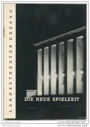 Landestheater Dessau - Spielzeit 1961/62 Spielplanentwurf