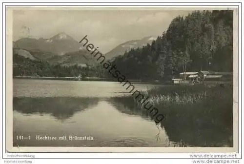 Hechtsee mit Brünnstein - Foto-AK