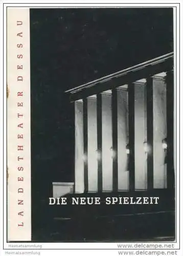 Landestheater Dessau - Spielzeit 1961/62 Spielplanentwurf