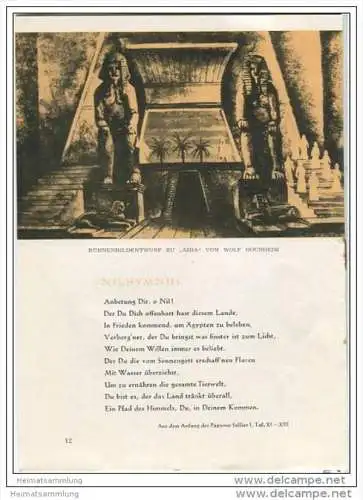 Landestheater Dessau - Spielzeit 1961 Nummer 32 - AIDA von Guiseppe Verdi - Hubertus Küper - Elonore Reimers