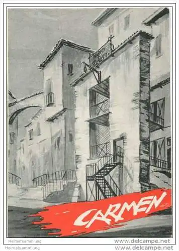 Landestheater Dessau - Spielzeit 1956/57Nummer 33 - Programmheft Carmen von Georges Bizet - Oscar Schimoneck
