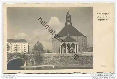 Berlin-Tempelhof - Kirche auf dem Tempelhofer Feld - Foto-AK 1932