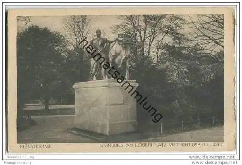 Münster - Standbild am Ludgeriplatz