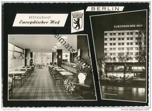 Berlin - Charlottenburg - Hotel Europäischer Hof - Foto-AK