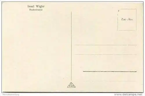 Isle of Wight - Ventnor - Badestrand - Foto-AK