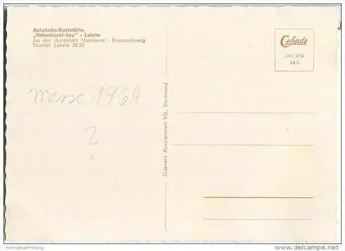 Hohenhorstsee Lehrte - Autobahnraststätte