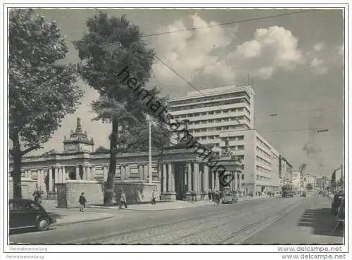 Berlin-Schöneberg - Potsdamer Strasse - B.V.G. Hochhaus - AK Grossformat 50er Jahre