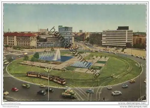 Berlin-Charlottenburg - Ernst-Reuter-Platz - Strassenbahn - AK Grossformat