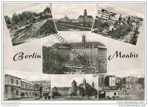 Berlin-Moabit - Foto-AK Grossformat 60er Jahre