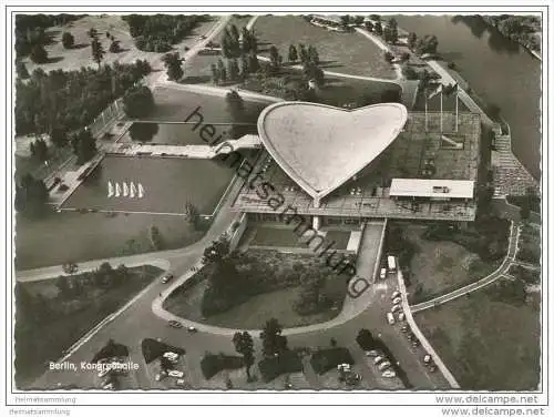 Berlin-Tiergarten - Kongresshalle - Luftaufnahme - Foto-AK Grossformat