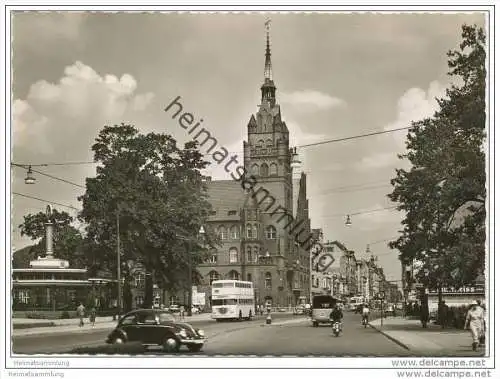 Berlin-Steglitz - Rathaus - Foto-AK Grossformat 1957
