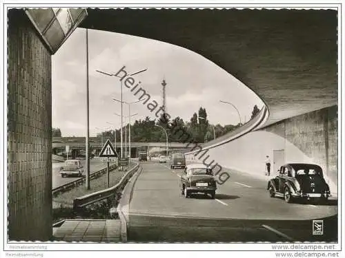 Berlin - Stadtautobahn - Foto-AK Grossformat 1961