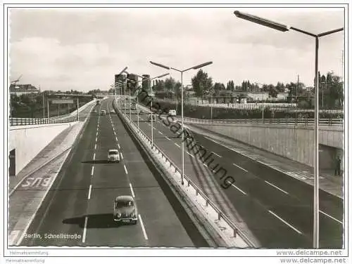 Berlin - Schnellstrasse - Foto-AK Grossformat 1961