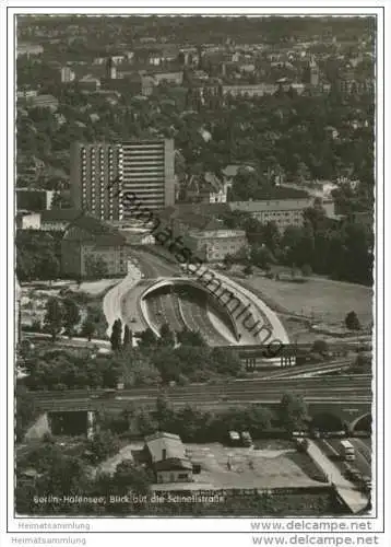 Berlin-Halensee - Blick auf die Schnellstrasse - Foto-AK Grossformat 1961