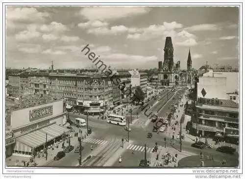 Berlin-Charlottenburg - Kurfürstendamm - Foto-AK Grossformat 50er Jahre