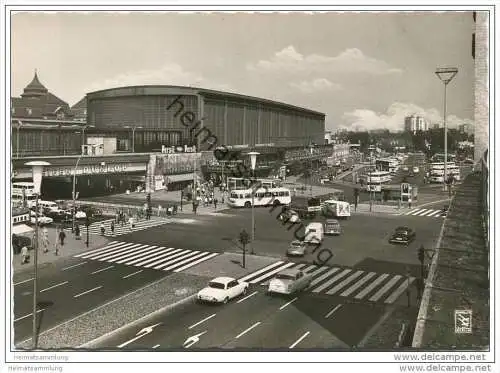 Berlin Charlottenburg - Bahnhof Zoo - Hardenbergplatz- Foto-AK Grossformat