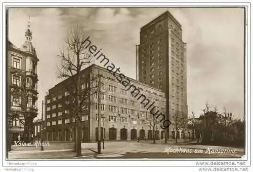 Köln - Hochhaus am Hansaring - Foto-AK 20er Jahre