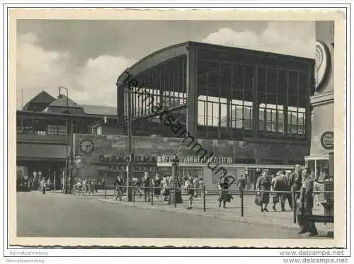 Berlin-Charlottenburg - Bahnhof Zoo - AK Grossformat 1957