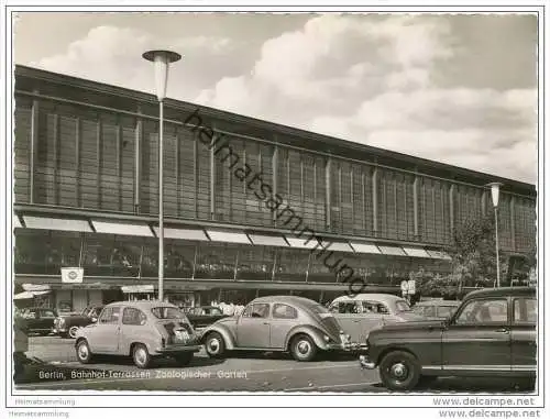 Berlin-Charlottenburg - Bahnhof-Terrassen Zoologischer Garten - Foto-AK Grossformat